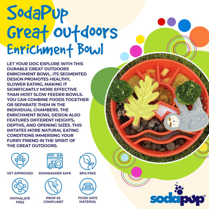 Great Outdoors eBowl - Slow Feeder Dog Bowl & Enrichment | USA Made